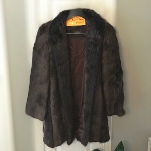 Brown high quality fur coat